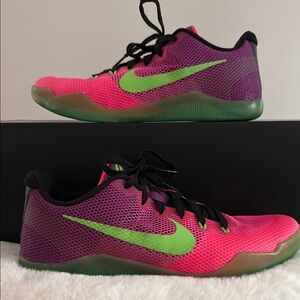 Nike Pink and Green Athletic Shoes